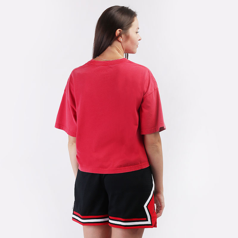 женская красная футболка Jordan Essentials Boxy T-Shirt CZ4139-657 - цена, описание, фото 4